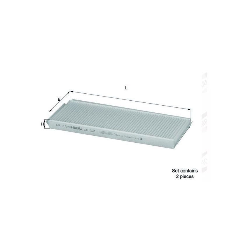 FILTR KABINOWY KNEHT LA391/S SY/DW 2.0-3.2 02-15