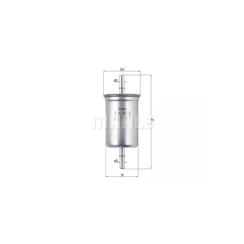 FILTR PALIWA KNEHT KL591 2.3 00-06