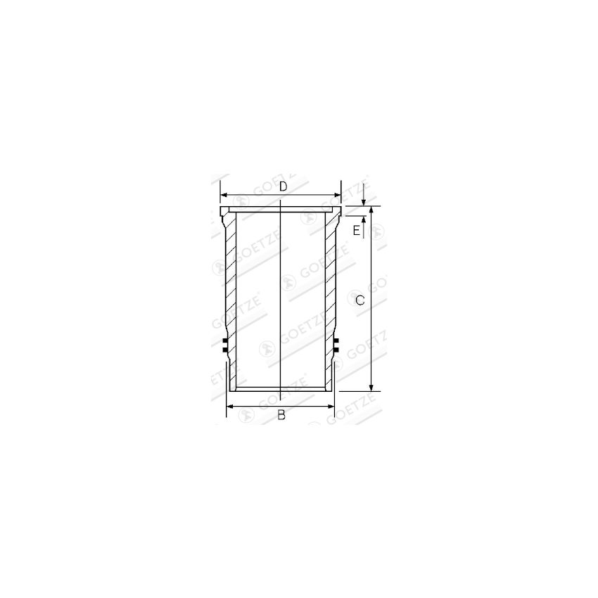 TULEJA CYLINDROWA GOETZE 1545174000 MAN D2676 -