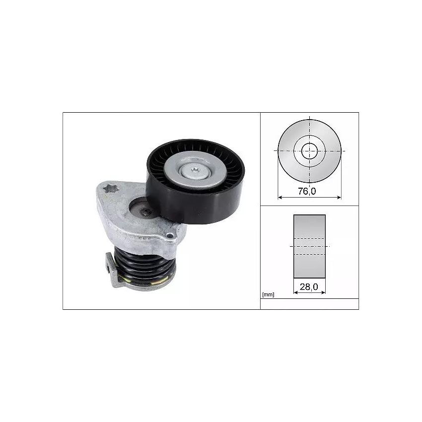 NAPINACZ PASKA INA 534037010 MERCEDES 1.6-1.8 02-