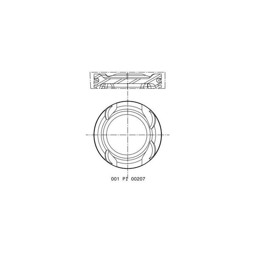 TŁOK MAHLE 001PI00207002 0.50 RENAULT 1.3TCE 18-