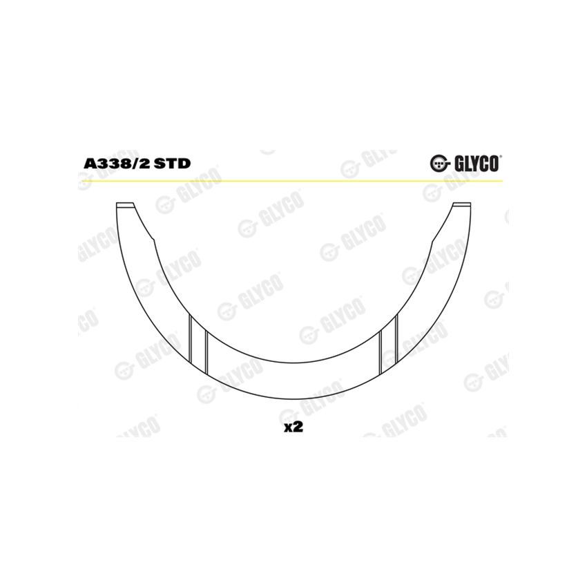 PANEWKI OPOROWE GLYCO A3382 STD NISSAN 1.6 04-
