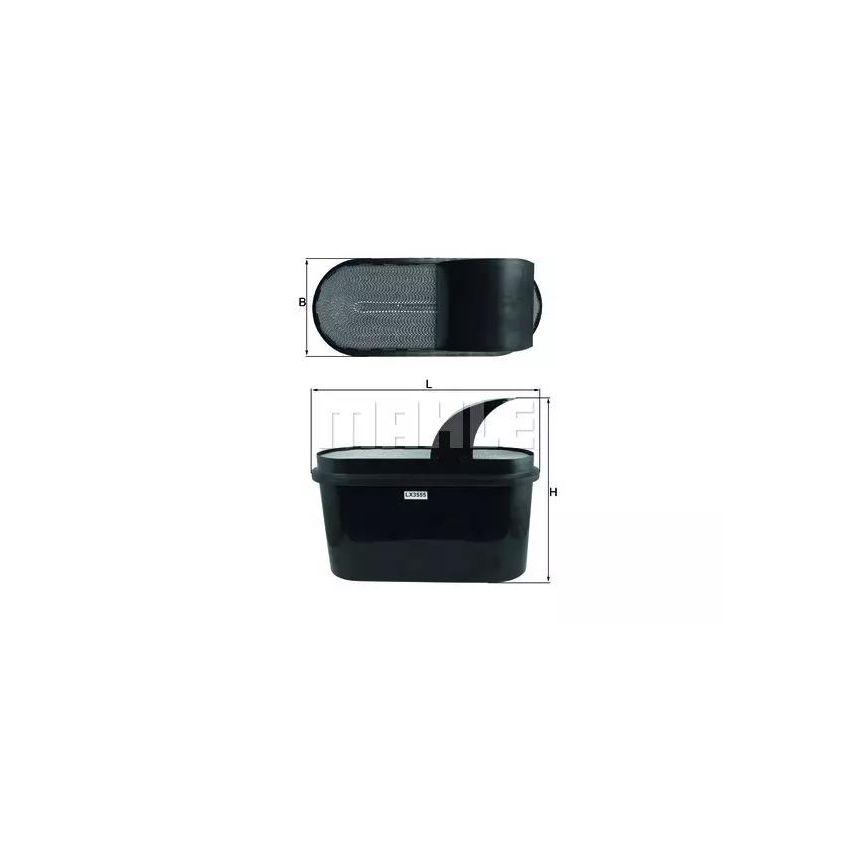 FILTR POWIETRZA KNEHT LX3555 MERCEDES OM936 11-