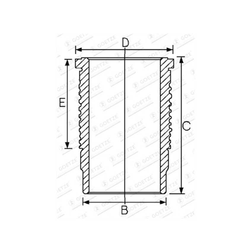 TULEJA CYLINDROWA GOETZE 1467308000 SCANIA DS14 88-
