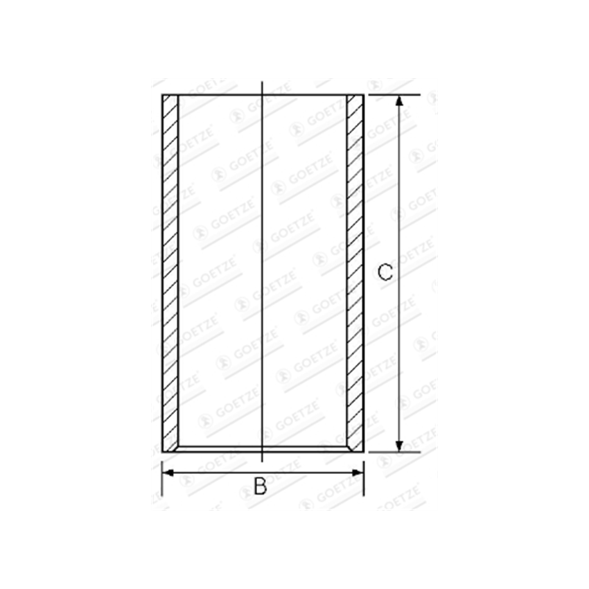 TULEJA CYLINDROWA GOETZE 1401094110 IVECO 8045.05 84- NADWYMAR