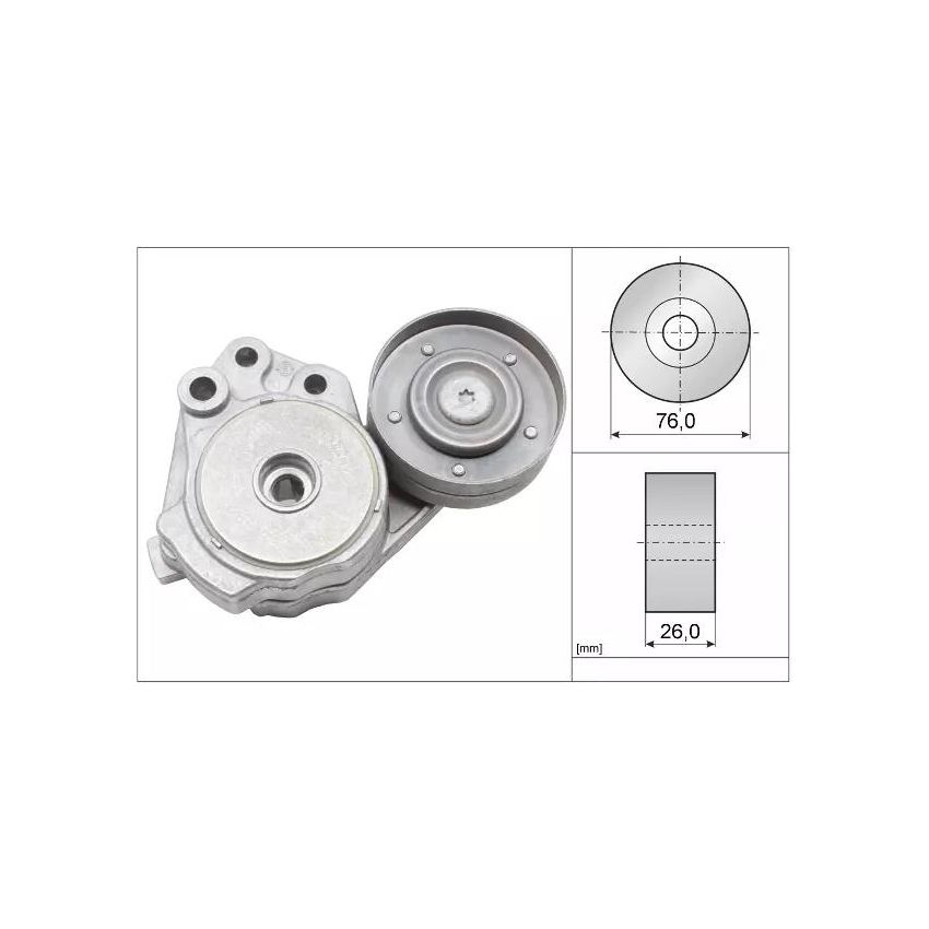 NAPINACZ PASKA INA 534037410 VW 1.4TSI 05-18