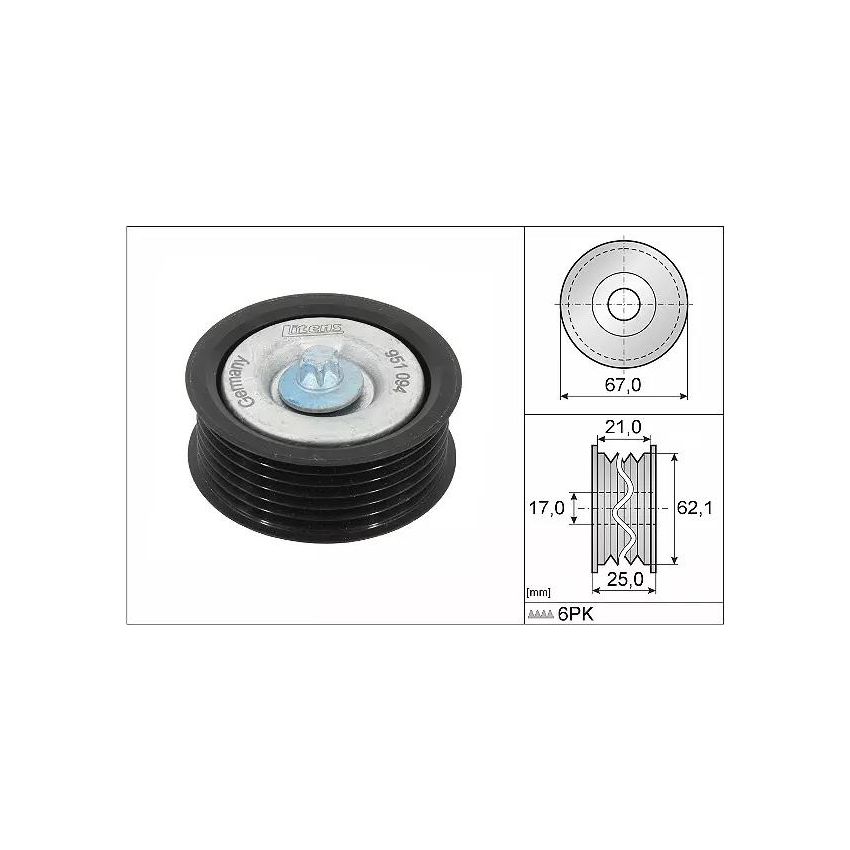 NAPINACZ PASKA INA 532062910 MERCEDES 1.8 07-16