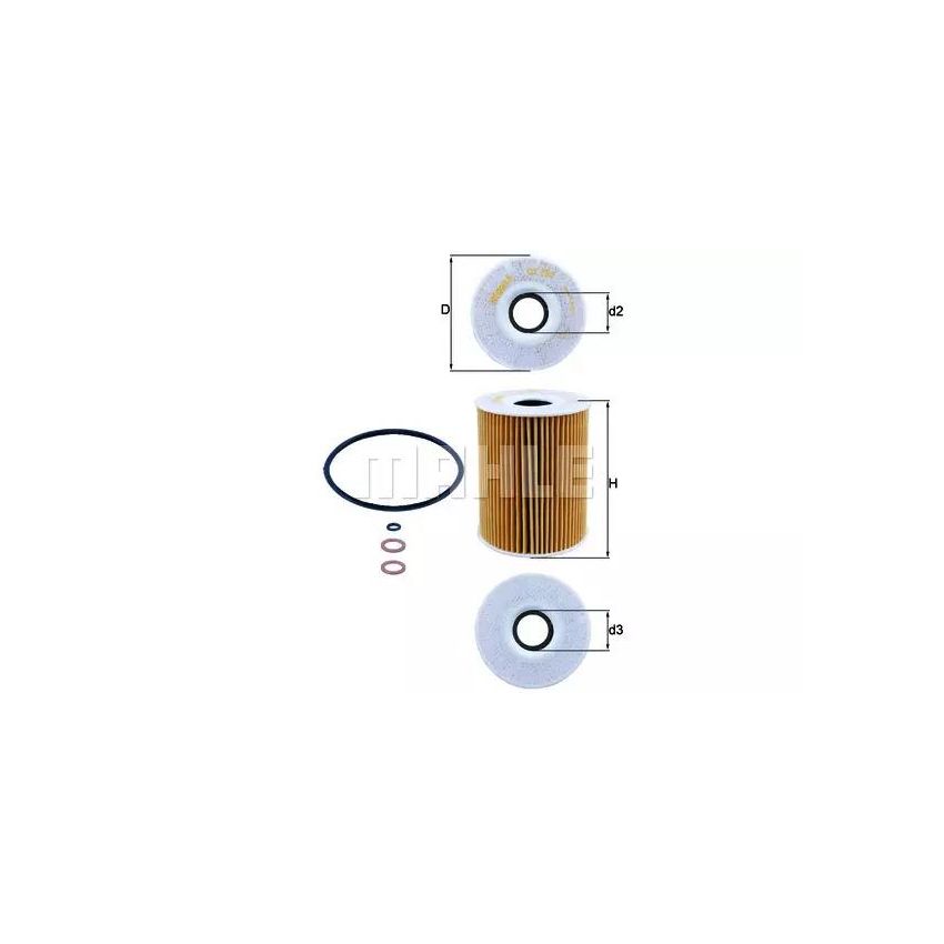 FILTR OLEJU KNEHT OX254D3 BMW 3.0-4.4 07-13
