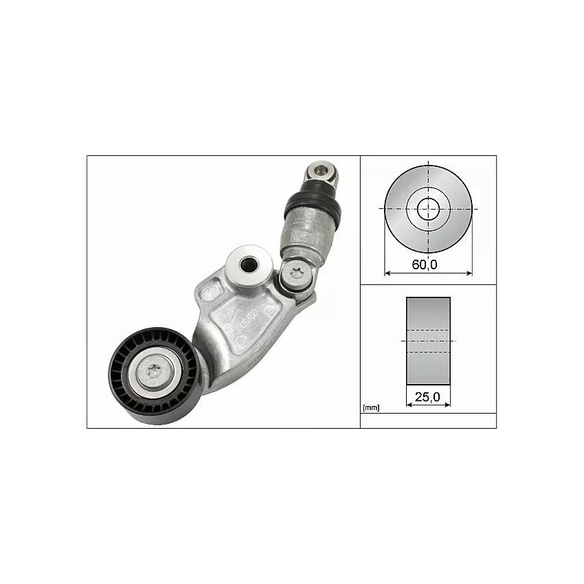 NAPINACZ PASKA INA 533012810 MAZDA 2.2D 12-18