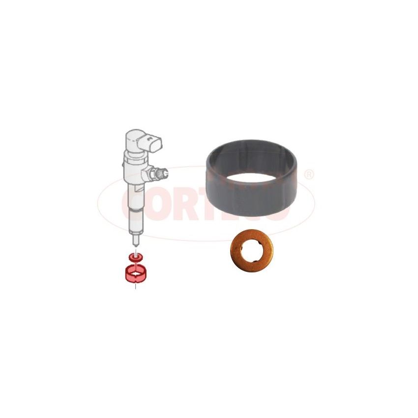 KOMPLET USZCZELEK WTRYSKIWACZA COR 49445013 PSA 1.4HDI 01-