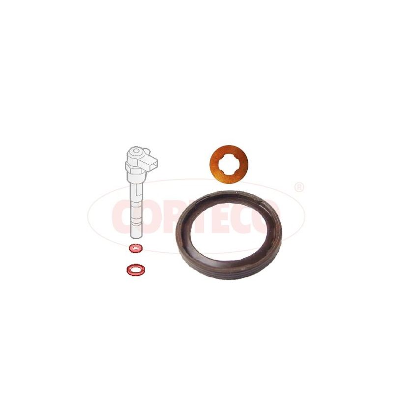 KOMPLET USZCZELEK WTRYSKIWACZA CORTECO 49445016 FIAT 1.3JTD 03-