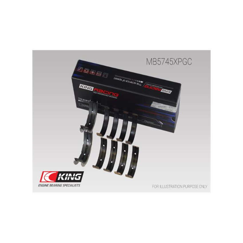 PANEWKI GŁÓWNE KING BEARINGS MB5745XPGC STD SUBARU RACING 2.0 10-
