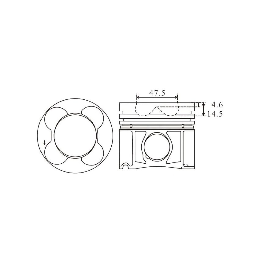 TŁOK MV PARTS P7260A STD BMW 2.0-3.0D 05-