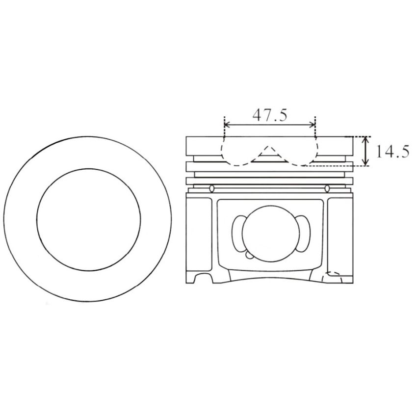TŁOK MV PARTS P5866A STD BMW 2.0D 15-