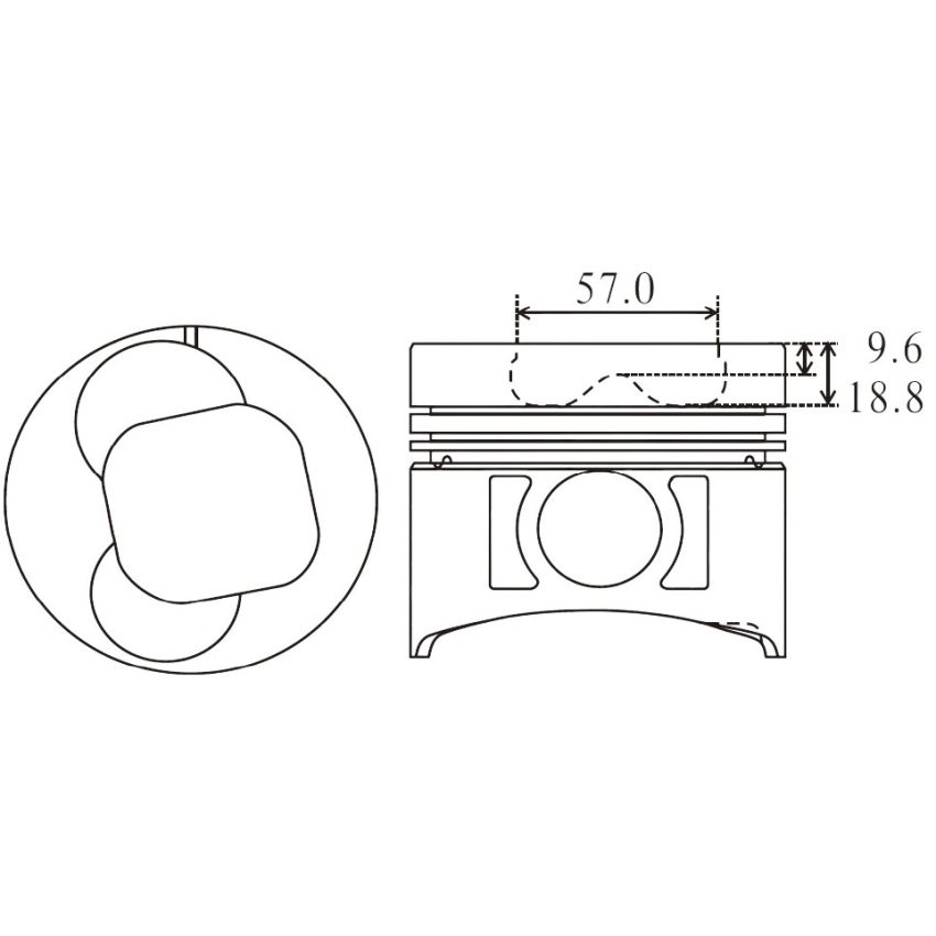TŁOK MV PARTS P5904A STD ISUZU 6G1