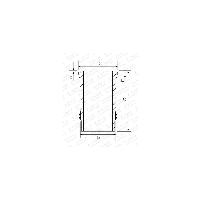 TULEJA CYLINDROWA GOETZE 1445103000 VOLVO TD163ES 91-94