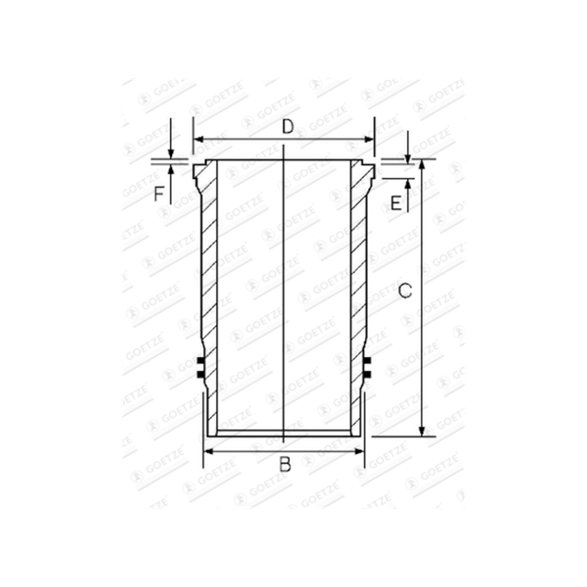 TULEJA CYLINDROWA GOETZE 1545011000 SCANIA DSC11 94-