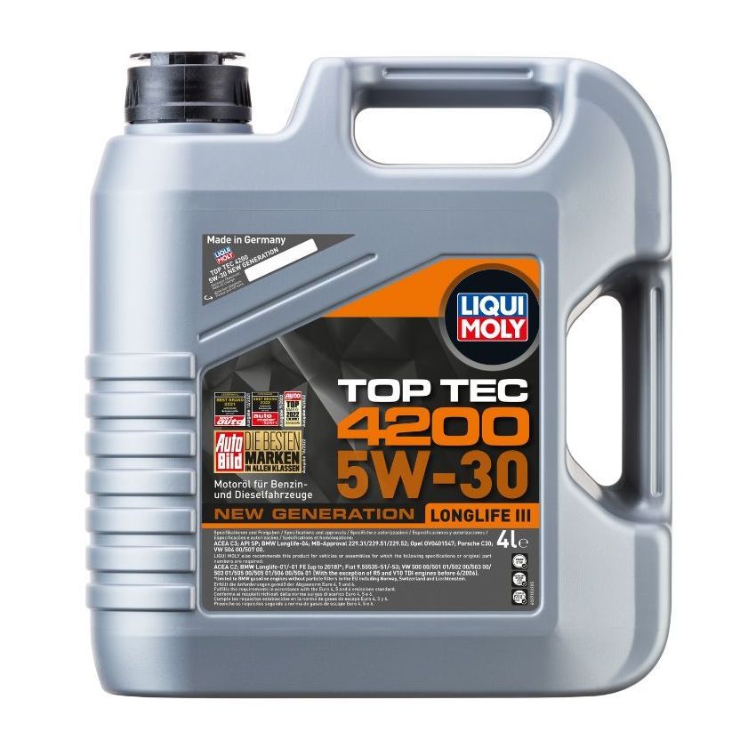 OLEJ SILNIKOWY TOP TEC 4200 5W-30 4L LIQUI MOLY 3715