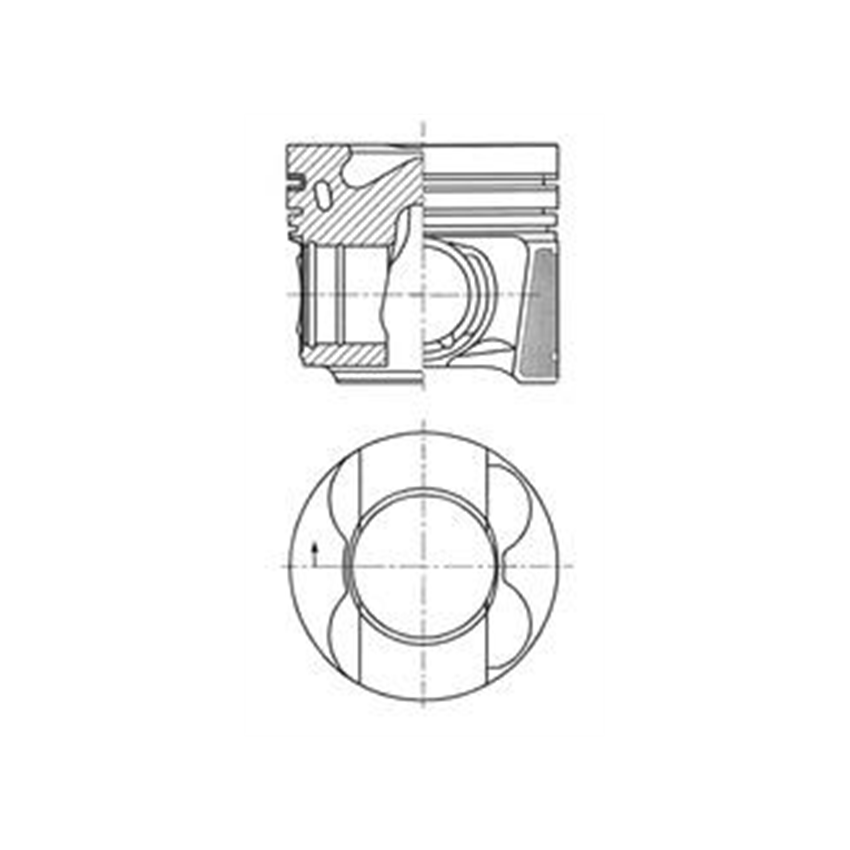 TŁOK KOLBENSCHMIDT 41641610 0.25 MERCEDES 16V 1.8 11-
