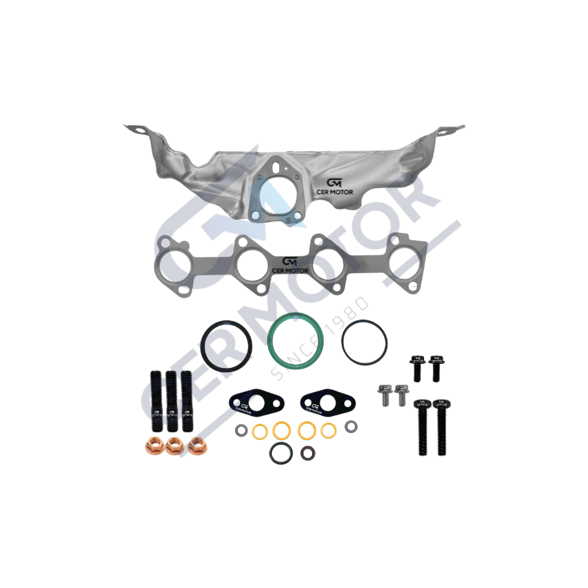 KOMPLET USZCZELEK TURBOSPRĘŻARKI CER A14003F RENAULT 1.5DCI 14-