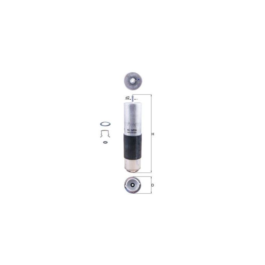 FILTR PALIWA KNEHT KL169/6D MERCEDES 1.6 14-18