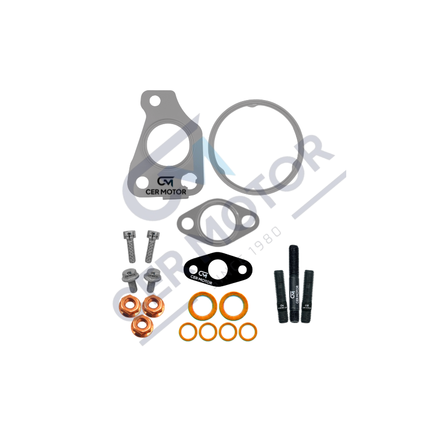 KOMPLET USZCZELEK TURBOSPRĘŻARKI CER A9652A FIAT 1.3JTD 06-