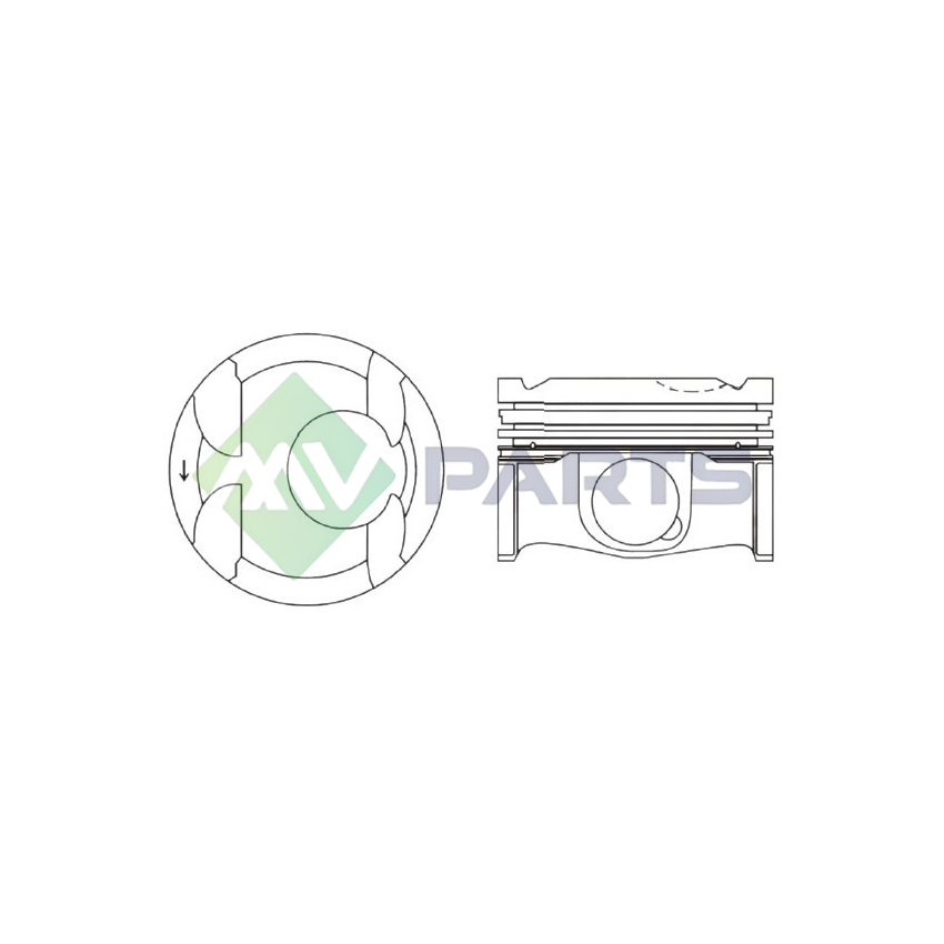 TŁOK MV PARTS P5961A STD FORD 2.0T 15-