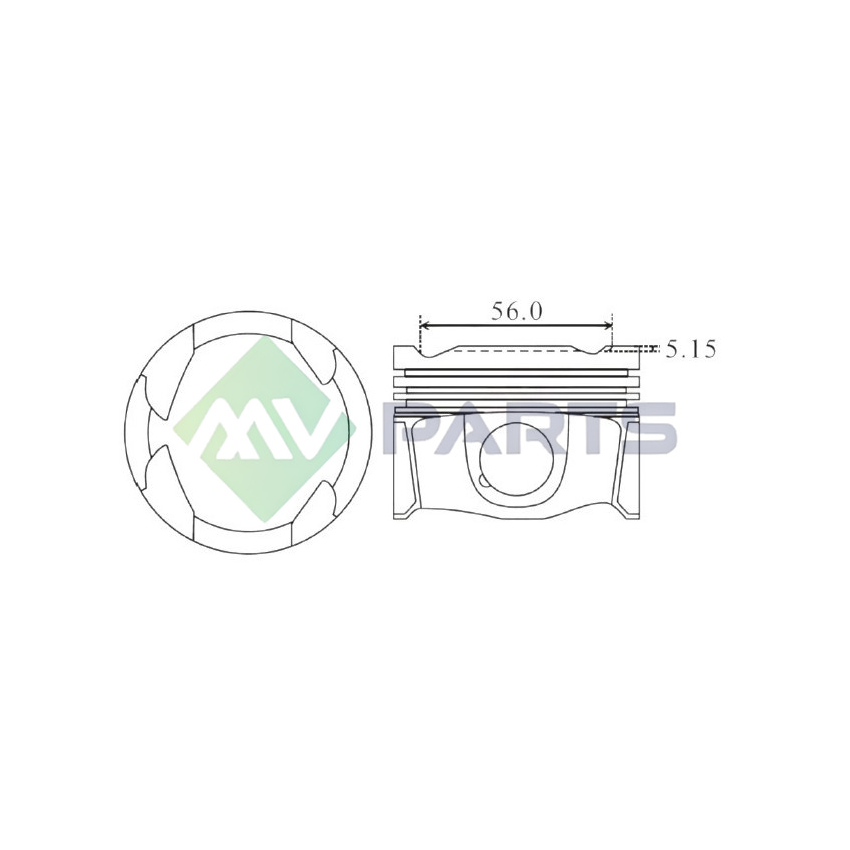 TŁOK MV PARTS P5962A STD RENAULT 1.3TCE 18-