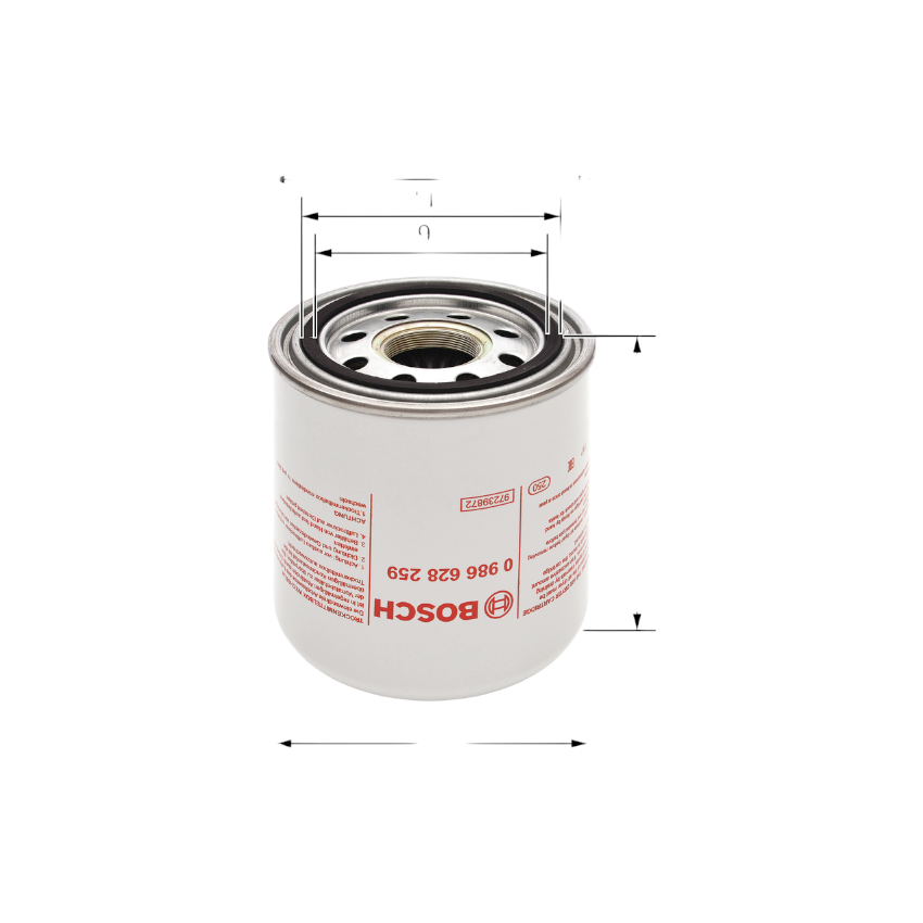 FILTR POWIETRZA BOSCH 0986628259 DAF MX265 01-13