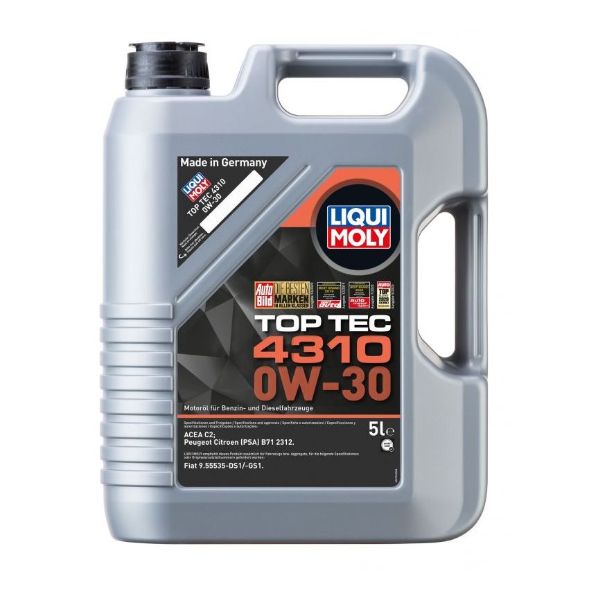 OLEJ SILNIKOWY TOP TEC 4310 0W-30 LIQUI MOLY 2362 5L
