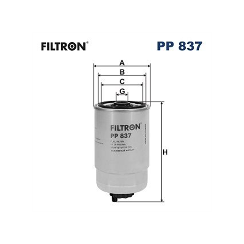 FILTR PALIWA FILTRON PP837 RVI Dxi11