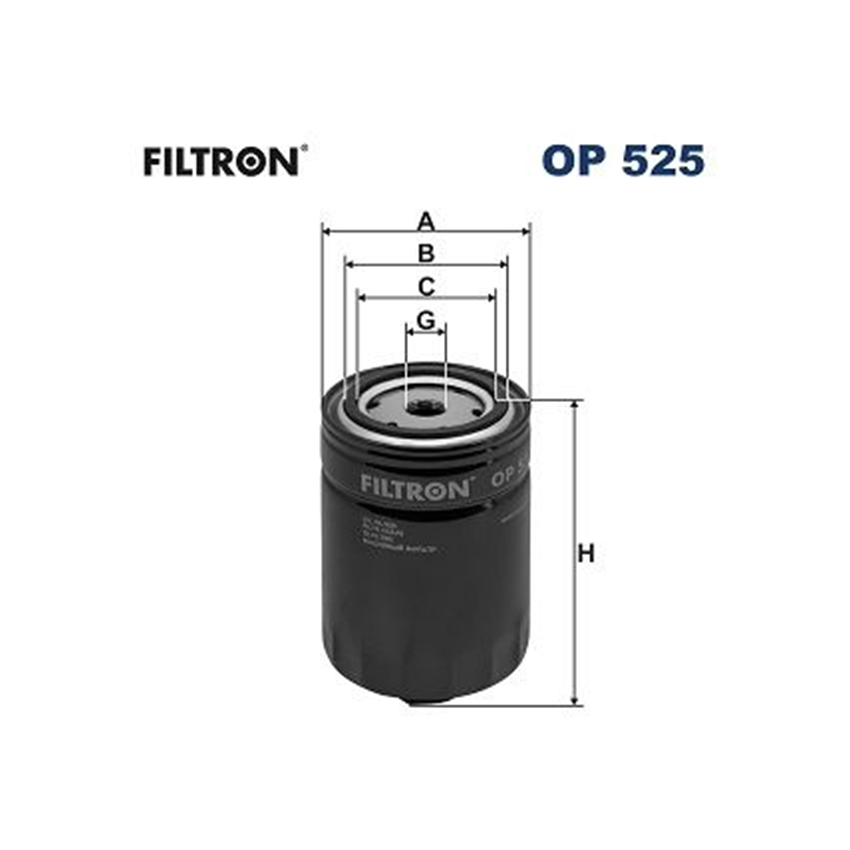 FILTR OLEJU FILTRON OP525 VW 1.5-2.0 76-