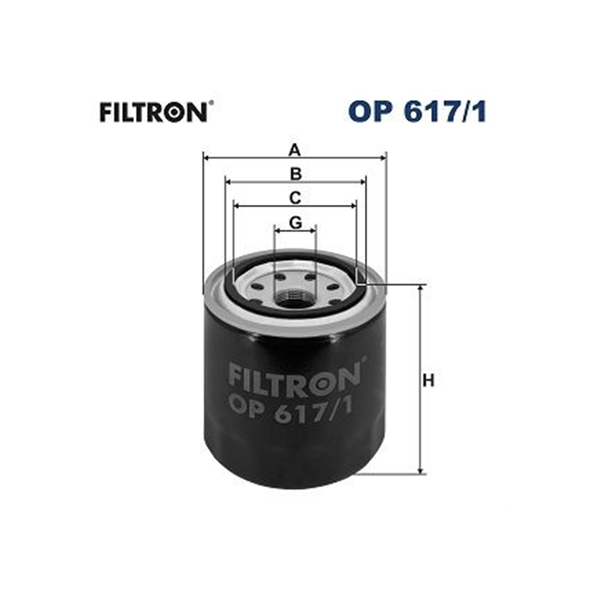 FILTR OLEJU FILTRON OP617/1 HYUNDAI 1.4-2.4 09-