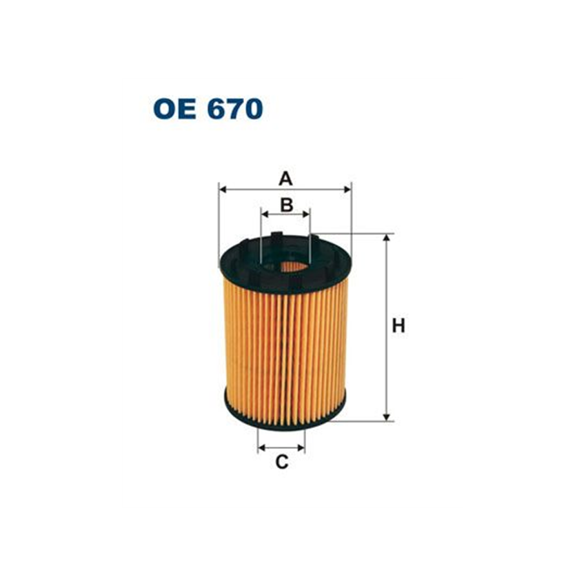FILTR OLEJU FILTRON OE670 FIAT 1.3-1.4 03-