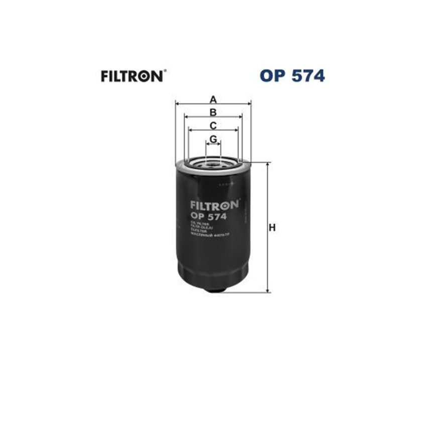 FILTR OLEJU FILTRON OP574 VW 2.4-2.5 78-