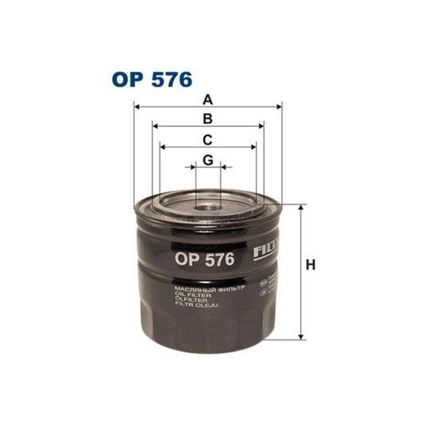 FILTR OLEJU FILTRON OP576 KUBOTA V3300