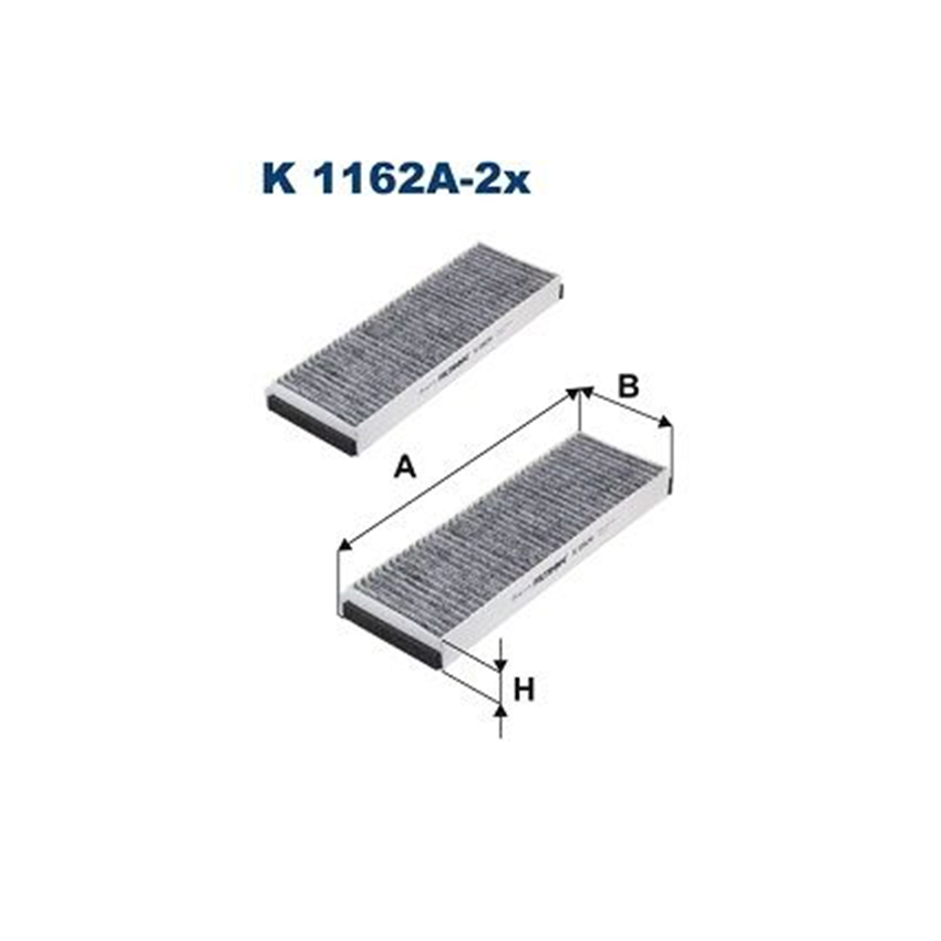 FILTR KABINOWY FILTRON K1162A-2X VW 0.8-5.2 03-
