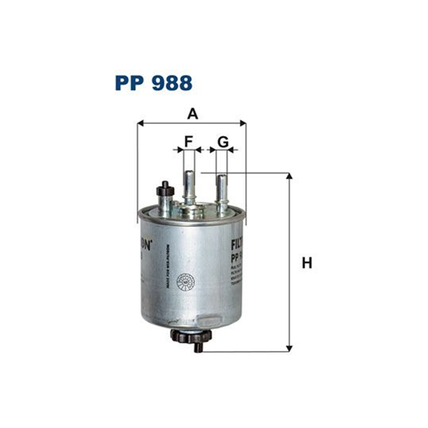 FILTR PALIWA FILTRON PP988 RENAULT 1.5-3.0DCI 05-