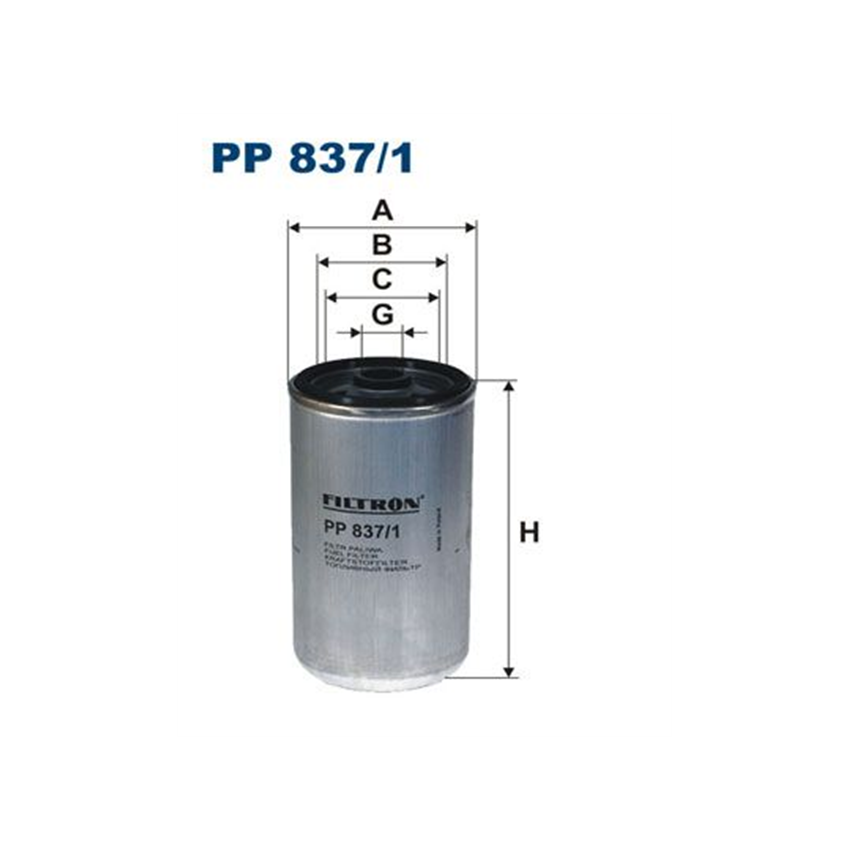 FILTR PALIWA FILTRON PP837/1 MERCEDES OM926