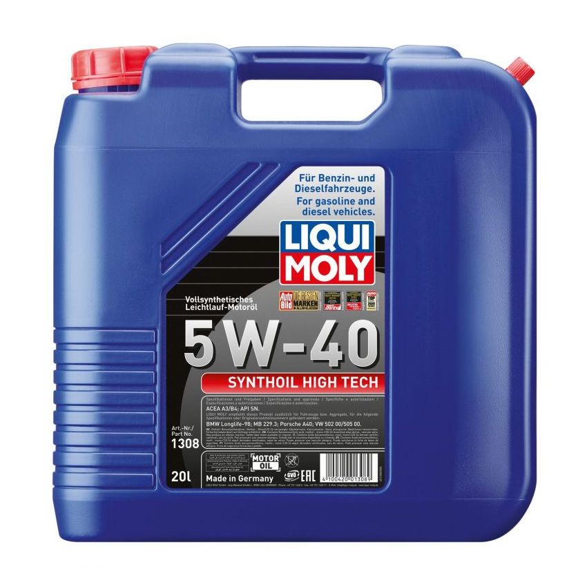 OLEJ SILNIKOWY SYNTHOIL HIGH TECH LIQUI MOLY 1308 5W-40 20L