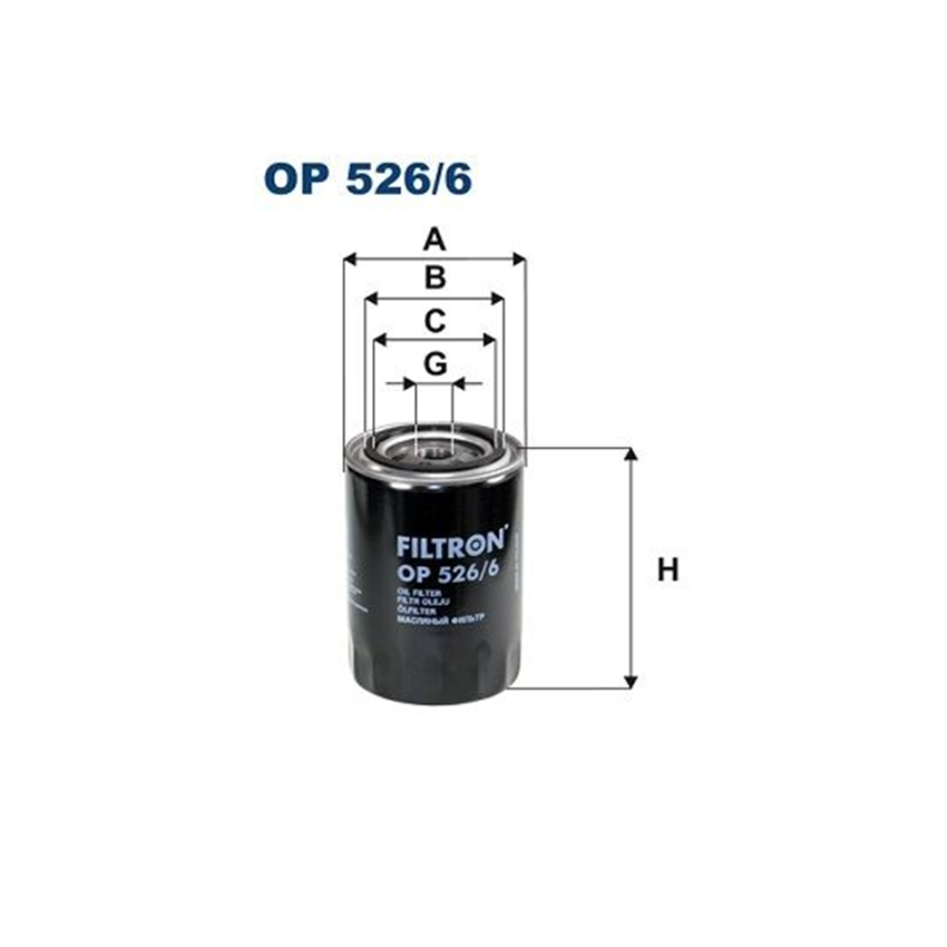 FILTR OLEJU FILTRON OP526/6 VW 1.8T 95-10