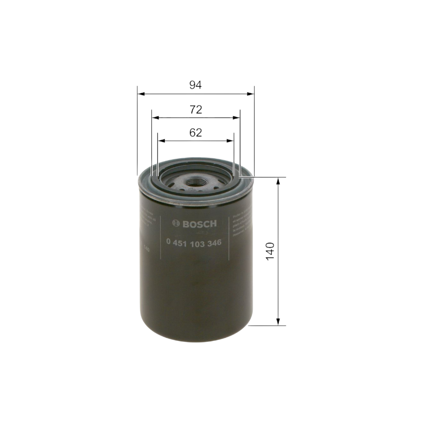 FILTR OLEJU BOSCH 0451103346 VW 1.8T 95-10