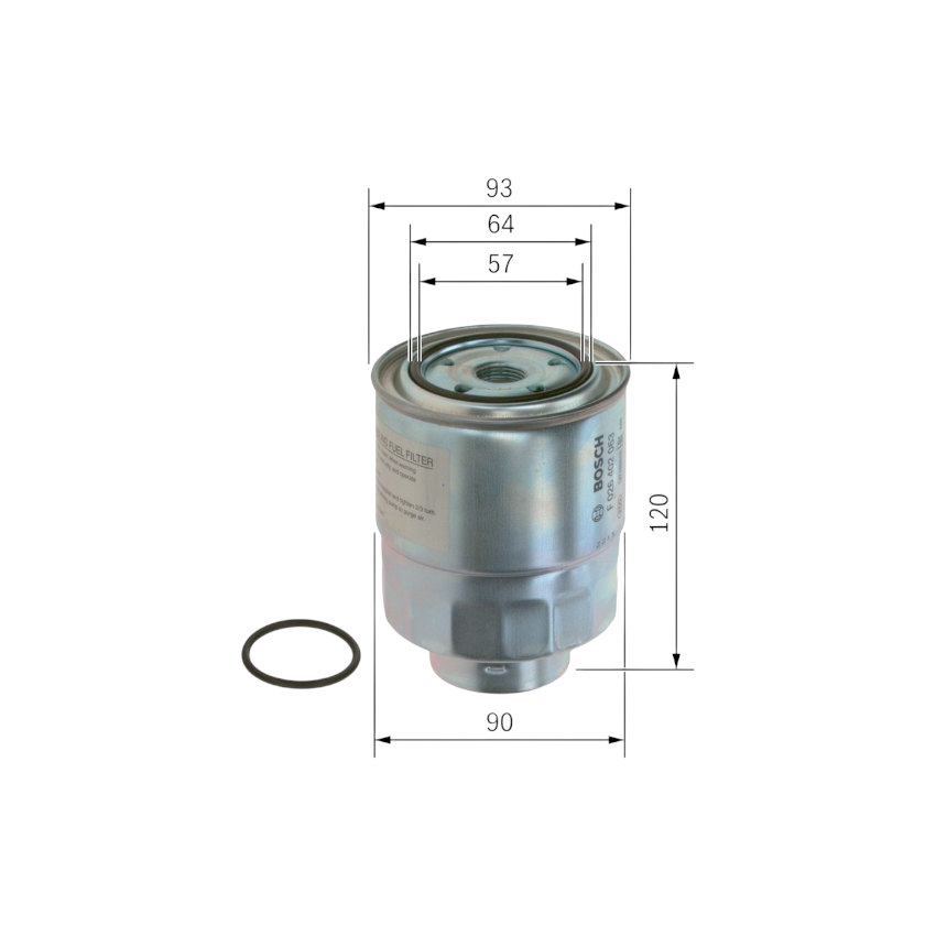 FILTR PALIWA BOSCH F026402063 HONDA 2.2CTDI 04-