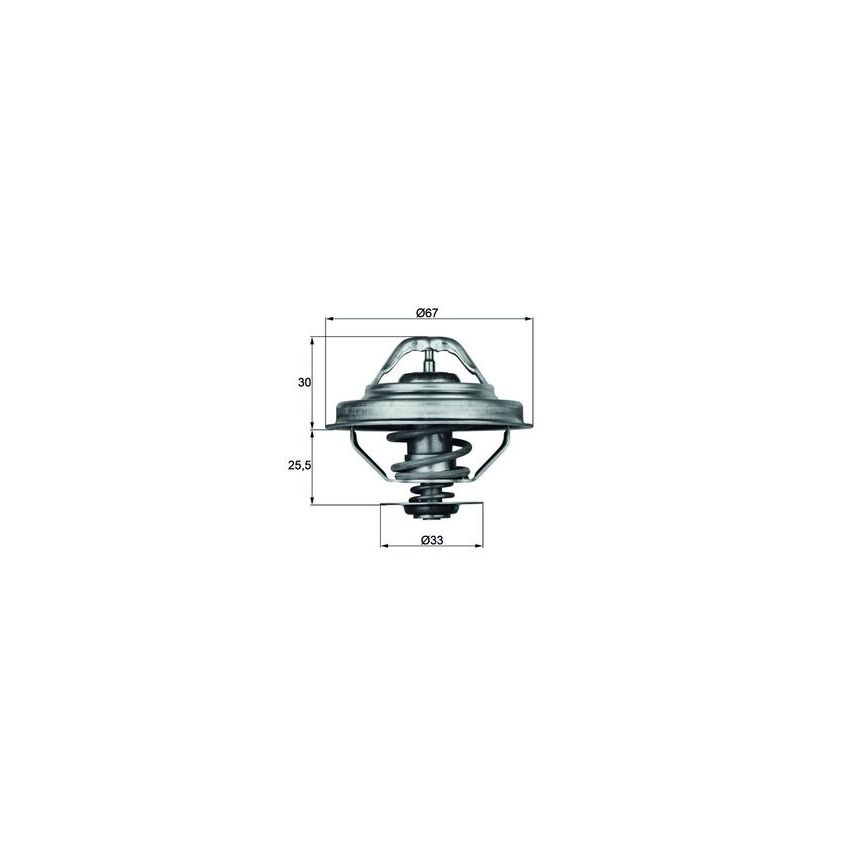 TERMOSTAT MAHLE TX2892D BMW 1.8-2.8 90-03