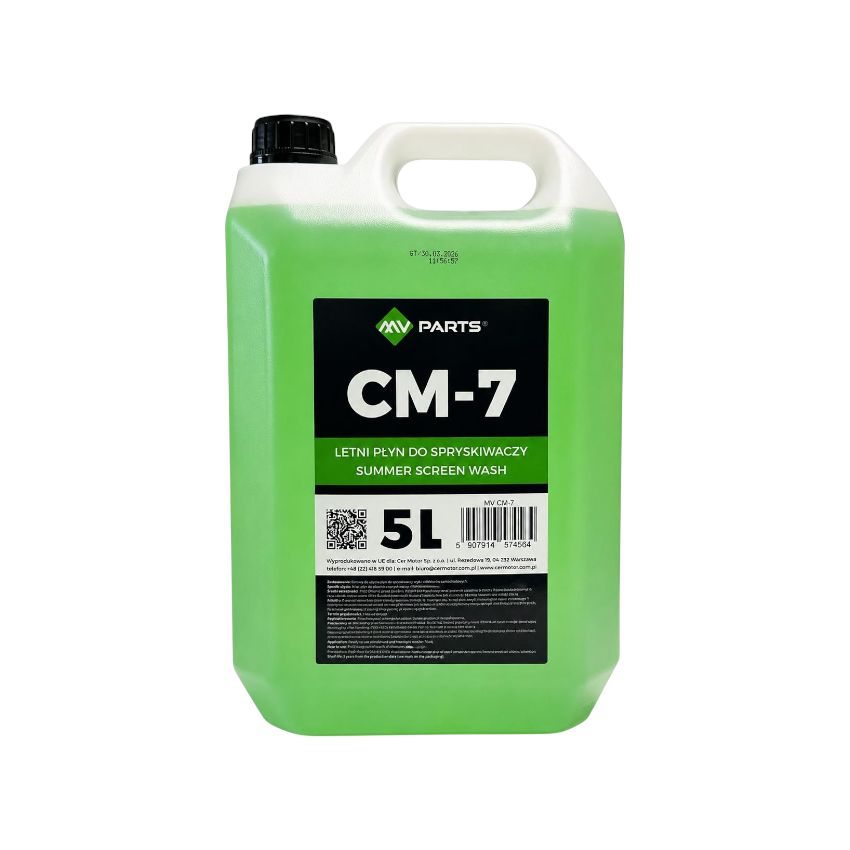 PŁYN DO SPRYSKIWACZY MV PARTS CM-7 5L LATO