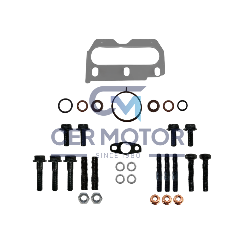 KOMPLET USZCZELEK TURBOSPRĘŻARKI CER A16963A NISSAN 1.0 DIG-T 19-