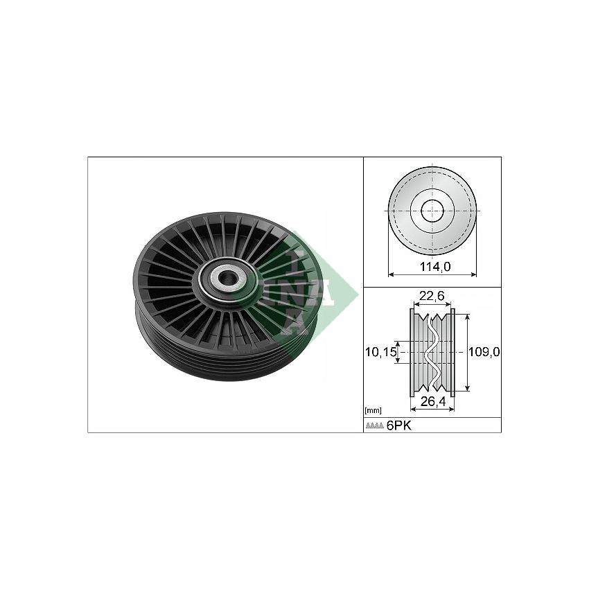 NAPINACZ PASKA INA 532010810 OPEL X17-X22 95- ALTER