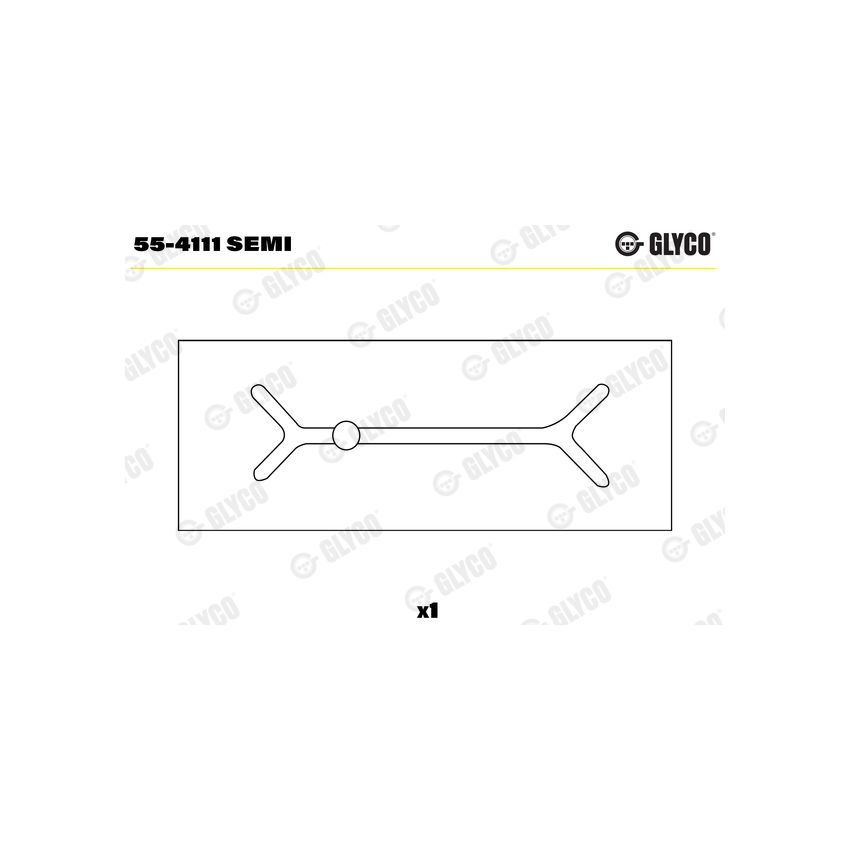 TULEJKA KORBOWODOWA GLYCO 554111 SEMI PERKINS 2.5D 3.152 MF3