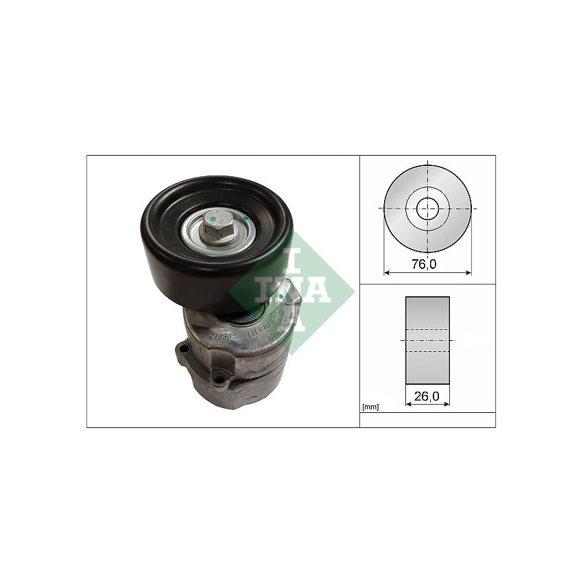NAPINACZ PASKA INA 534013530 VOLVO V40 pasek wielorow