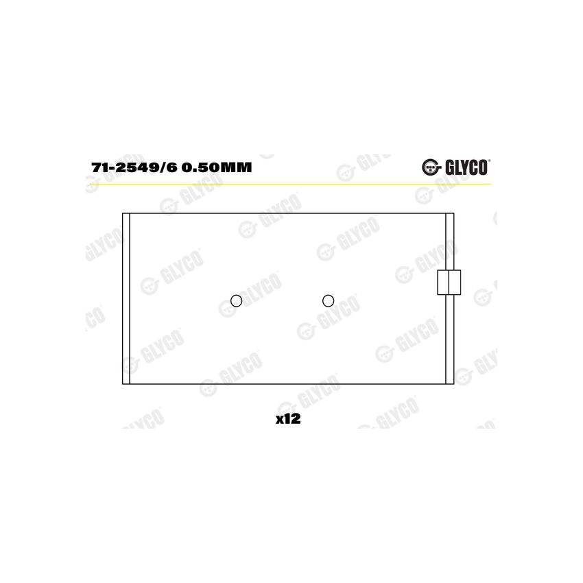 PANEWKI KORBOWODOWE GLYCO 7125496 0.50 MERCEDES OM355  68- 